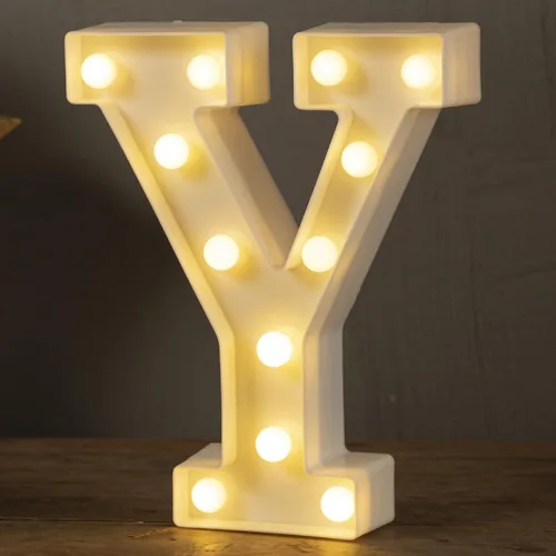 Miniatura 37 de HXWEIYE Letras iluminadas con luces LED, letreros luminosos de marquesina, 26 letras del alfabeto y 10 números para fiestas de cumpleaños, bares