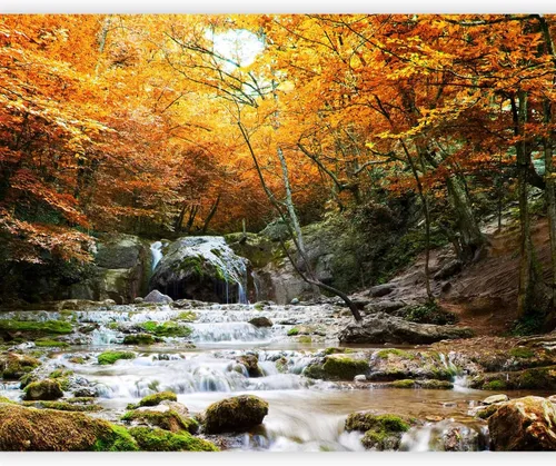 Miniatura 14 de artgeist Mural de pared premium cascada de 118 x 91 pulgadas, papel tapiz no tejido, decoración de pared de vellón, impresión fotográfica, diseño