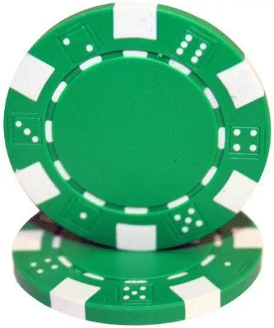 Miniatura 14 de Brybelly Clay Composite Striped Dice 11.5-gram Poker Chips (100-pack) - Blank Non-denominated Poker Chips - Custom Cash Games and Home Casino Poker