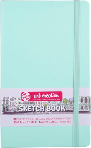 Miniatura 7 de Talens Art Creation T9314-132M 452175 Cuaderno de bocetos Talens Art Creation, cuaderno de dibujo, 13 x 21 cm (5.1 x 8.3 pulgadas), Violeta Pastel