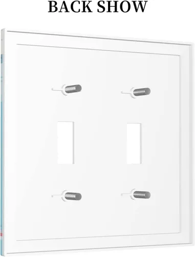 Miniatura 806 de Placa de Interruptor de Luz Azul de 1 Gang, Placa de Pared Decorativa de Palanca Individual, Cubierta de Placa de Pared de Palanca, Placa Frontal