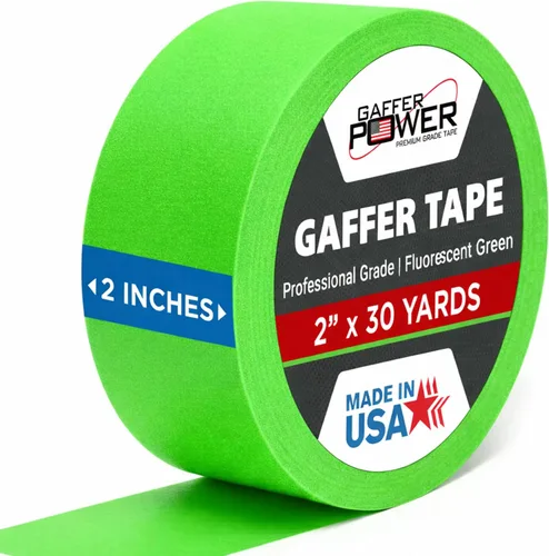 Miniatura 24 de Cinta Gaffer de Grado Premium Profesional - Negro Cinta Gaff Pro de Servicio Pesado Asegura Cables Sostiene Cables sin Dejar Residuo Pegajoso