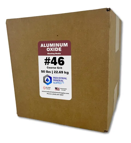 Miniatura 10 de Óxido de aluminio - 50 lbs. o 22.69 kg. - Medios abrasivos de chorro de arena para arenadores, pistolas de chorro de arena y cabinas de chorro