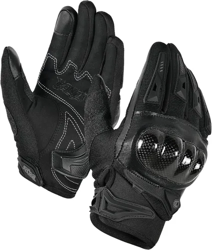 Miniatura 17 de Guantes para motocicleta duraderos de dedos completos para carreras, verano, bicicleta, deportes extremos, compatibles con pantallas táctiles, M