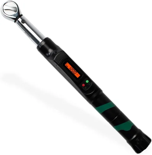 Miniatura 8 de eTORK Llave dinamométrica estilo clic, unidad de 1/2 pulgada, par de 250 libras, báscula electrónica, multicolor