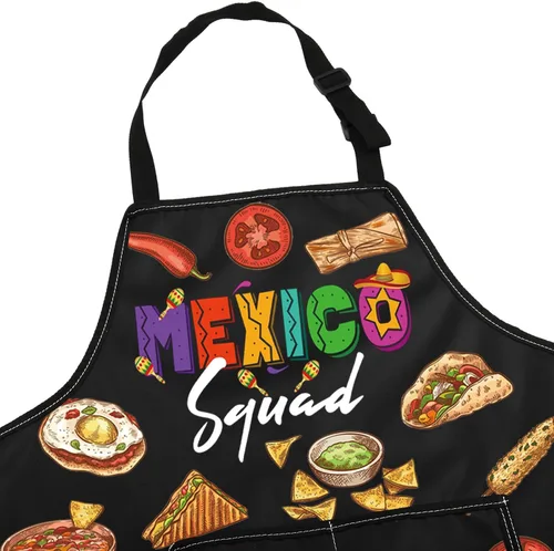 Miniatura 4 de JNIAP Delantal de chef mexicano, delantal de cocina mexicana, delantal de El Jefe, delantal de cocina mexicana, delantal de cocina mexicana, regalos
