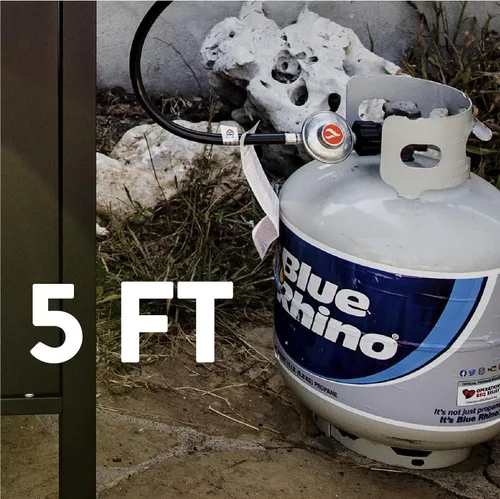 Miniatura 4 de GasOne Regulador de Propano de 5 Pies Manguera de Propano de Repuesto para Parrilla Calentador Fogata