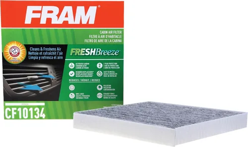 FRAM Fresh Breeze - Filtro de aire de repuesto para compartimento del pasajero del coche con bicarbonato de sodio Arm & Hammer, fácil de instalar