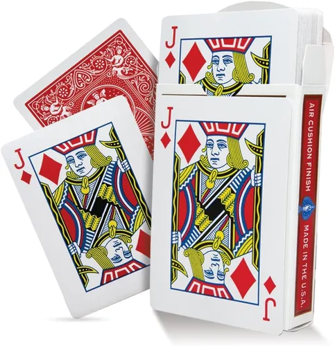 Miniatura 3 de Magic Makers One Way Forcing Red Bicicleta Back Decks Combo 7 Picas y Jack Diamonds - 2 cubiertas incluidas