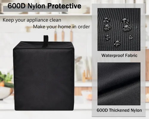 Miniatura 4 de Funda para freidora de aire, resistente al calor, resistente al calor, impermeable, funda protectora contra el polvo, compatible con freidora
