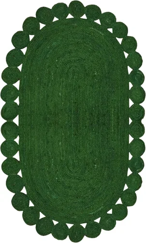 Miniatura 16 de Natural Jute Collection - Alfombra cuadrada de 3 x 3 pies, alfombra de yute trenzada a cuadros multicolor de 0.27 pulgadas de grosor, ideal