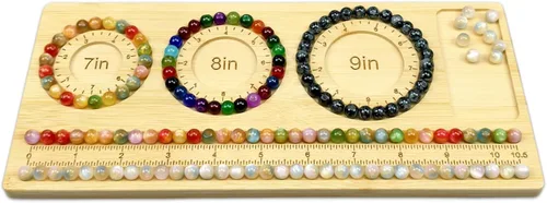 Miniatura 6 de Petoysoso Tableros de cuentas para la fabricación de joyas, tablero de cuentas de bambú para pulseras de joyería, tablero de cuentas de pulsera