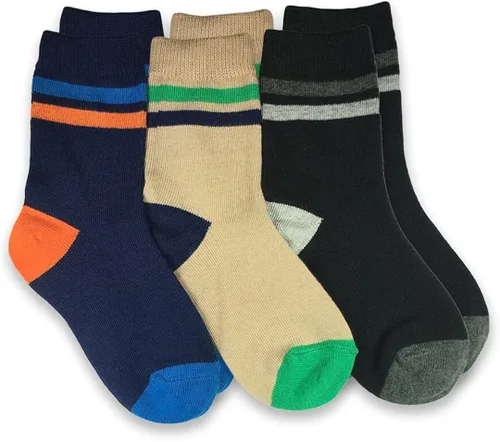 Miniatura 4 de Jefferies Socks Paquete de 12 pares de calcetines a rayas multicolor para niños