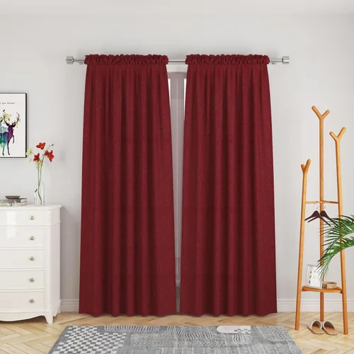 Miniatura 77 de UPOPO Cortinas de Niveles Beige Sobre Fregadero con Textura de Lino para Ventana de Cocina de 16 Pulgadas de Largo Caravana Privacidad Pequeñas