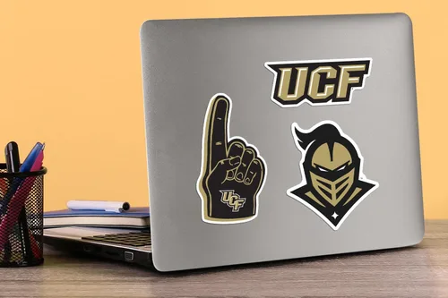 Miniatura 4 de Universidad de Florida Central - Paquete variado de 9 calcomanías de vinilo grandes de lujo - Laptop, botella de agua, álbumes de recortes, tableta