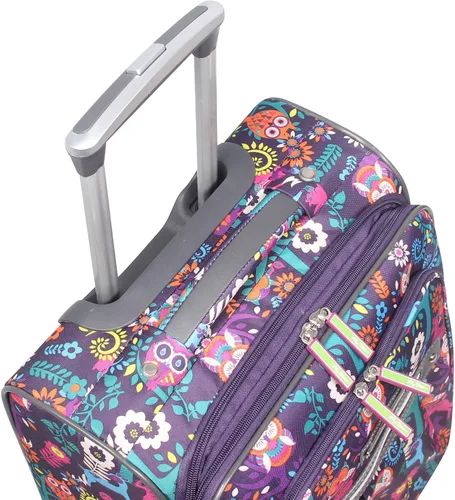 Miniatura 5 de Lily Bloom Patrón de diseño de equipaje de 28 pulgadas expandible con ruedas giratorias dobles, maleta grande y ligera bolsa a cuadros para mujeres