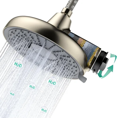 Miniatura 6 de Longriver Cartucho de repuesto para cabezal de ducha filtrado F8, compatible con productos idénticos, 99% elimina cloro, metales pesados