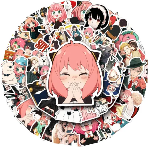 Miniatura 4 de SUGDEN Spy x Family - Juego de artículos de manga para la familia, con cordón, llavero, funda de almohada, pulsera para fanáticos (A)
