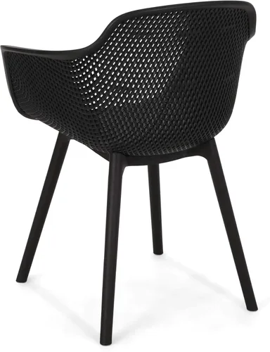 Miniatura 7 de Christopher Knight Home Davina - Silla de comedor (2 unidades), polipropileno, color negro