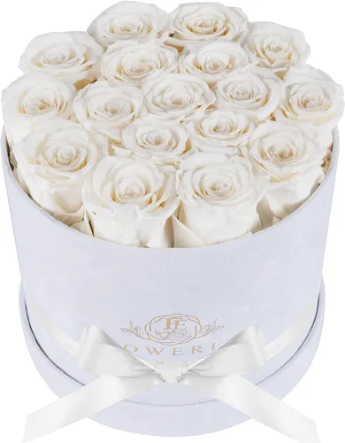 Miniatura 35 de Prifroti 17 flores en una caja de gamuza de lujo, regalos de cumpleaños para mujeres, flores preservadas, regalo de rosas para el día de la madre