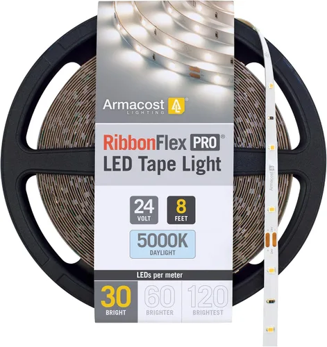 Miniatura 28 de Armacost Lighting RibbonFlex Pro 136230 - Tira de luces LED blancas de 24 V, 120 LED/m, 2700K, 16.4 pies