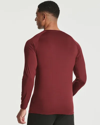 Miniatura 3 de Real Essentials Paquete de 4 camiseta de compresión de manga larga para hombre para clima frío (disponible en tallas grandes y altas)
