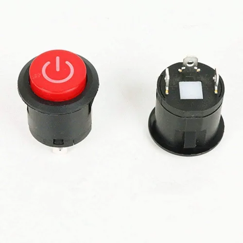 2 unids 6 V 12 V botón de arranque fuente de alimentación interruptor accesorio para niños coches eléctricos coches niños paseo en juguetes piezas