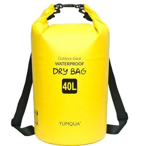 Miniatura 34 de YUMQUA Bolsas secas impermeables 5L/10L/20L/30L/40L para mujeres y hombres, bolsa seca flotante enrollable bolsa de almacenamiento impermeable