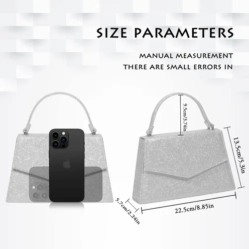 Miniatura 3 de AOYUNHUI Monederos de mano para mujer, bolso cruzado de boda, bolso cruzado para mujer, boda, graduación, fiesta, club