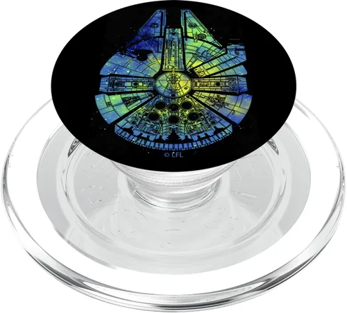 Star Wars Millennium Falcon Tie Dye Galaxy Fill PopSockets PopGrip: agarre intercambiable para teléfonos y tabletas PopSockets MagSafe PopGrip para