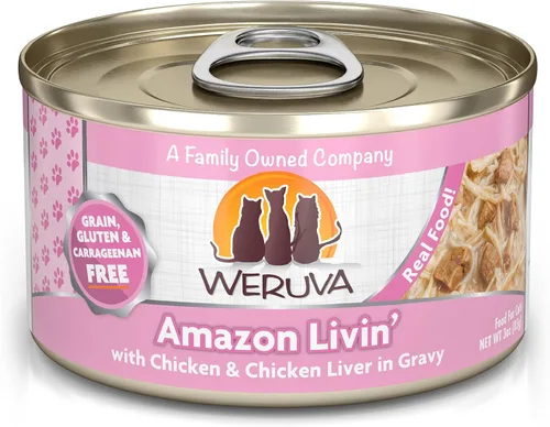 Miniatura 31 de Weruva Asian Fusion - Comida clásica para gatos, fusión asiática con atún y shirasu en salsa, lata de 5.5 onzas (paquete de 24)