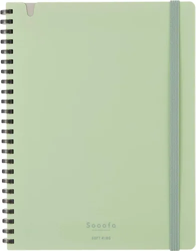 Miniatura 11 de KOKUYO Sooofa - Cuaderno gráfico de 7.2 x 5.5 pulgadas, cuaderno de anillo suave para mujer, cuadrícula de 0.157 in, 80 hojas perforadas, negro