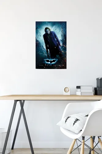 Miniatura 4 de Trends International DC Comics Movie - The Dark Knight - The Joker - Póster de pared de una hoja, 14.725 x 22.375 pulgadas, versión premium sin marco