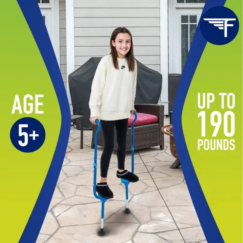 Miniatura 2 de Flybar Maverick - Zancos para caminar para niños, 5 alturas ajustables, resistentes, fáciles de montar, punta inferior ancha de goma antideslizante