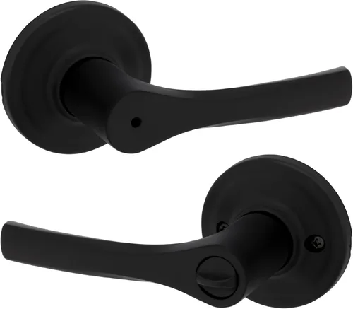 Miniatura 10 de Kwikset Henley - Manija de puerta de paso interior, manija para puertas de armario y pasillo, manija reversible sin bloqueo, níquel satinado