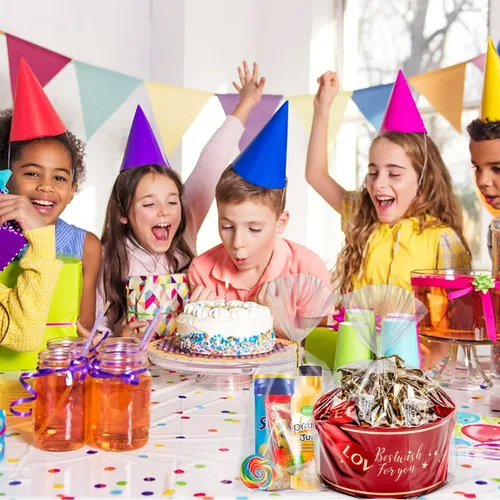 Miniatura 6 de Labeol 150 bolsas de celofán de 9 x 12 pulgadas con lazos, bolsa de regalo transparente para dulces, bolsa de galletas para embalaje, recuerdo