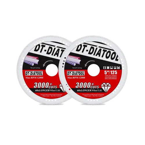 Miniatura 23 de DT-DIATOOL Ruedas de corte de diamante de 4 x 7/8 "para cuchillas de corte de metal de acero y hierro para amoladora angular