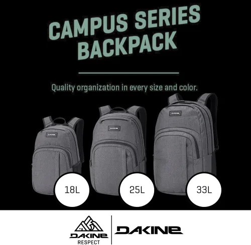 Miniatura 18 de Dakine Mochila Campus grande de 33 litros para laptop y libros, Lila bruñido., Moderno, personalizado