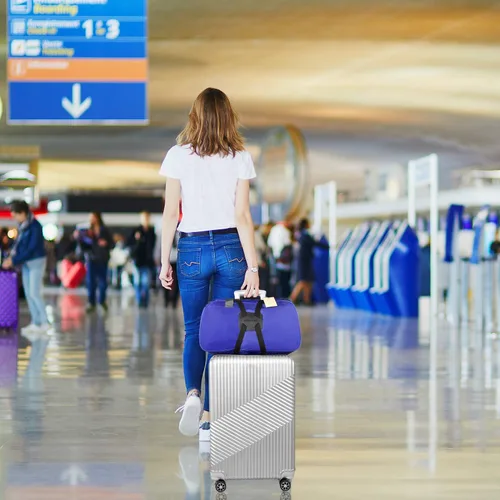 Miniatura 5 de Correa elástica para equipaje, correas para equipaje para añadir una bolsa, correa elástica para maleta fácil de viajar, (versión fácil, azul)