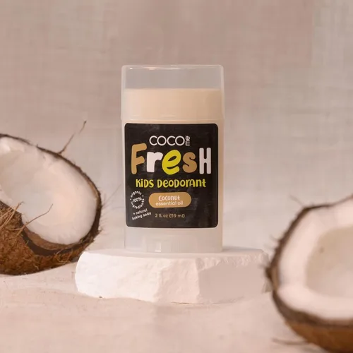 Miniatura 4 de CoCo Me Desodorante para niños sin aluminio con aroma a coco, desodorante orgánico y natural para niños, niños y niñas, desodorante hidratante suave