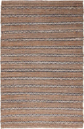 Miniatura 14 de SAFAVIEH Natural Fiber Collection NFB655Z - Alfombra de pasillo de 2 pies 3 pulgadas x 8 pies, color negro y natural, hecha a mano de yute a rayas
