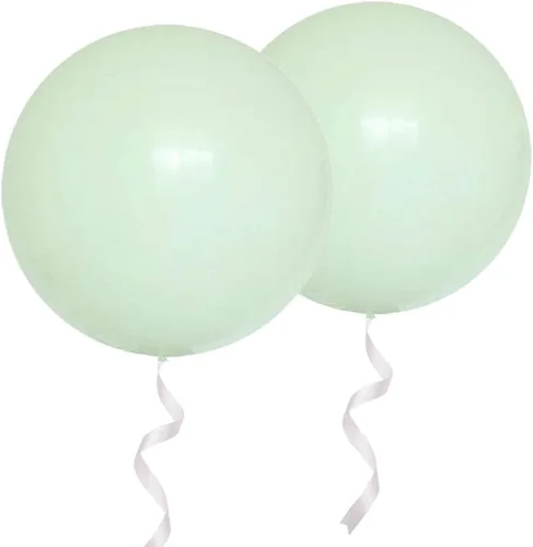 Miniatura 28 de Globos redondos gigantes de 36 pulgadas, paquete de 6 globos de látex negros para sesiones de fotos, bodas, baby shower, decoraciones de fiesta