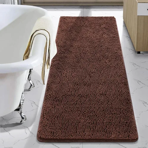 Miniatura 62 de LOCHAS Alfombra de Baño de Lujo Lanuda Tapete de Baño 24 x 17 Pulgadas, Alfombras de Baño Lavables Antideslizantes para Baño y Ducha, Alfombras