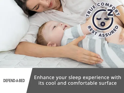 Miniatura 5 de Classic Brands: Defend-A-Bed protector acolchado e impermeable para colchón.