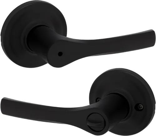 Miniatura 27 de Kwikset Henley - Manija de puerta de paso interior, manija para puertas de armario y pasillo, manija reversible sin bloqueo, níquel satinado