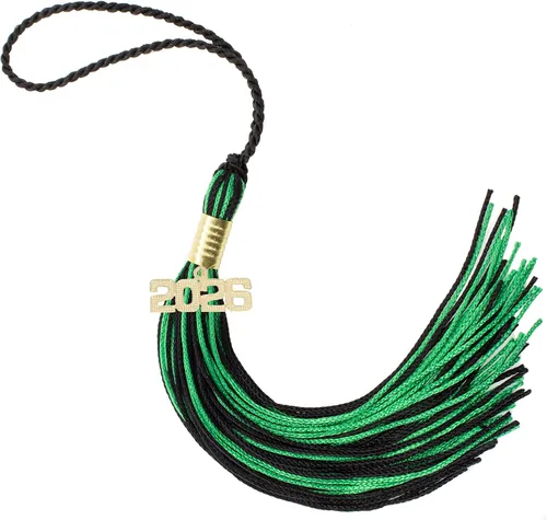 Miniatura 377 de Borla de graduación Aqua 2022, todos los colores escolares disponibles, fabricada en Estados Unidos