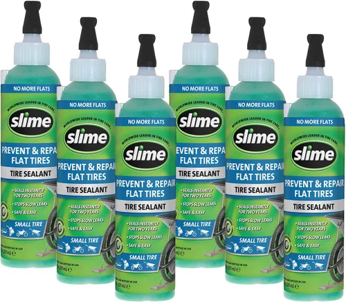 Miniatura 15 de Slime 10008-6PK Sellador de Reparación de Pinchazos para Neumáticos Desinflados, Previene y Repara, Neumáticos de Cortacésped y ATV sin Cámara, No
