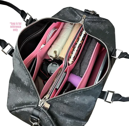 Miniatura 4 de Keepall - Organizador de bolsas para Lv Keepall 50 Insert Keepall 45, organizador de base organizador, hecho a mano, 0.118 pulgadas, fieltro de alta