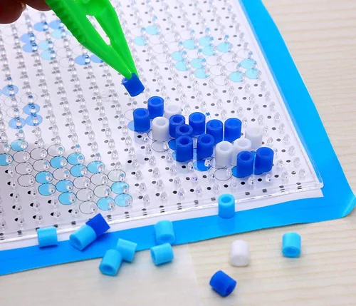Miniatura 5 de 30 pinzas de plástico, 5 colores surtidos, herramientas de pinzas para manualidades, proyectos de cuentas creativas, fabricación de joyas, niños