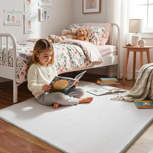 Miniatura 161 de Amearea Alfombras modernas para dormitorio, sala de estar, alfombra de espuma viscoelástica gruesa de 4 x 6 pies, alfombra de espuma viscoelástica